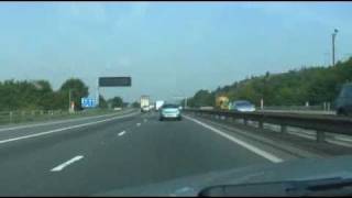 Driving in the UK England Motorways  M1 from Jct 26 Nottingham Northbound [upl. by Odnomar]