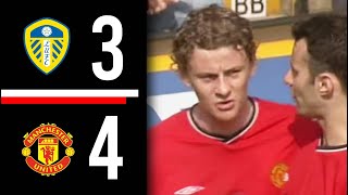 Leeds United v Manchester United  Highlights  20012002 [upl. by Htrahddis]