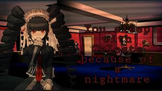 You fall asleep with Celeste because of an nightmare  Celestia Ludenberg x listener [upl. by Aiyn]