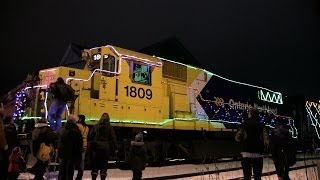 ONR Christmas Train at North Bay Ontario [upl. by Crandall]