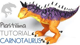 COMO HACER UN CARNOTAURUS DE PLASTILINAARCILLA PASO A PASO  POLYMER CLAY [upl. by Kablesh]