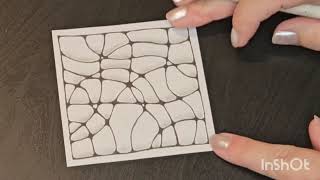 Zentangle pattern for beginners 😉 [upl. by Icram]