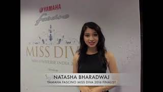 Natasha Bharadwaj  Miss Diva 2016 Finalist [upl. by Reinhold]