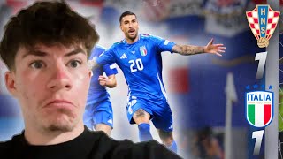 Italy 90th Minute Equaliser  Croatia 11 Italy [upl. by Merrick152]