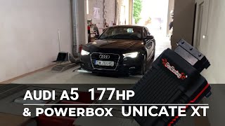 ProRacing AUDI A5 UNICATE XT tuning dyno test May 2020 [upl. by Ylrebmek]