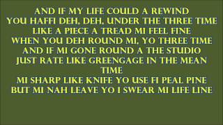 Vybz Kartel  Without Money Lyrics [upl. by Nnaaihtnyc]