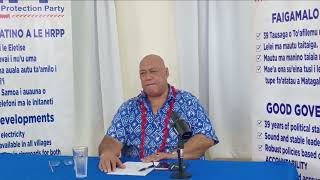 Feiloaiga a le Alii Faipule ia Lealailepule Rimoni Aiafi ma le au Faasalalau i Samoa aso 22 Me 2024 [upl. by Isis]