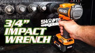 POWER To The ANVIL  1300 ftlbs RIDGID 18V 34quot High Torque Impact Wrench Review R86312 [upl. by Paul]