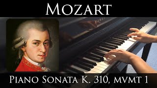 Mozart  Piano Sonata in A minor K310 Mvmt I [upl. by Higginbotham]