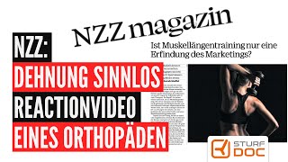 NZZ Magazin  Muskellängentraining Sinnvoll  Reactionvideo eines Orthopäden [upl. by Leryt]