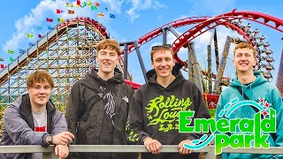 Irelands BEST Theme Park  EMERALD PARK Vlog [upl. by Levinson]