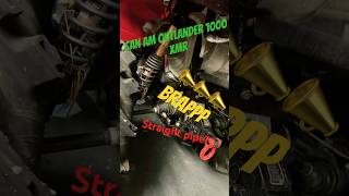 2024 can am outlander 1000 Xmr straight pipe canam mud mudding loud [upl. by Lorraine148]