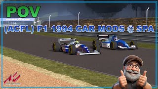 Assetto Corsa  ACFL F1 1994 Car Mods  Spa [upl. by Htir]