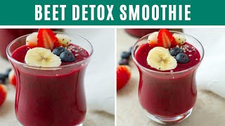 BEET DETOX SMOOTHIE I refreshing healthy berries [upl. by Naraj930]