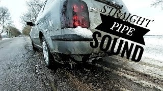 Volkswagen passat 19 tdi straight pipe brutal sound [upl. by Alegnat]