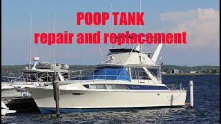 Removing Repairing Reinstalling a Holding Tank on a Chris Craft Commander [upl. by Reivax]