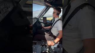 Pilot Landing Airbus A320 cockpit [upl. by Readus]