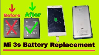 Mi 3s Battery Replacement 🔋 [upl. by Duomham430]