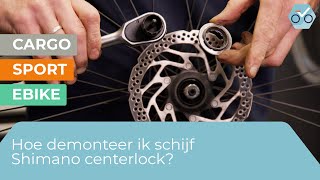 Hoe demonteer ik schijf Shimano Center Lock 108 [upl. by Nayra714]