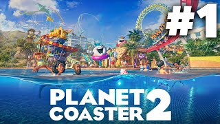 PLANET COASTER 2 Gameplay Walkthrough Part 1  Career [upl. by Ahens]