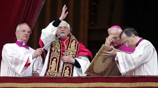 HABEMUS PAPAM Cardinal Joseph Ratzinger – Pope Benedict XVI [upl. by Yslek342]