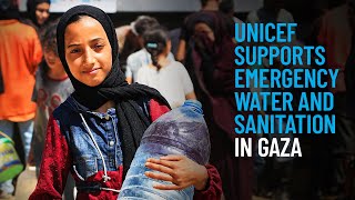 UNICEF Supports Emergency Water and Sanitation in Gaza [upl. by Pet]