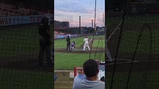 home plate umpire got bars 💀💀💀  Lake Erie Crushers at Florence Yalls 61524 Frontier League [upl. by Rozella121]