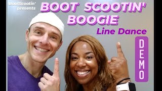 BOOT SCOOTIN BOOGIE  Line Dance DEMO [upl. by Ecirted]