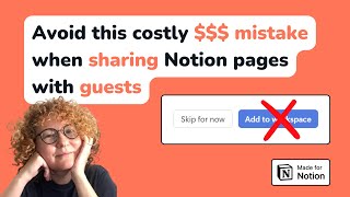 Costly mistake to avoid when sharing Notion pages with guests [upl. by Joub]