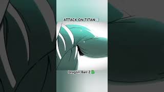 Esto si es una Batalla de Titanes dragonball attackontitan anime [upl. by Lunnete]