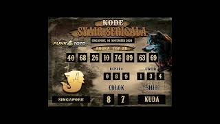 PREDIKSI TOGEL SINGAPORE HARI INI SENIN 04 NOVEMBER 2024 [upl. by Lynea]