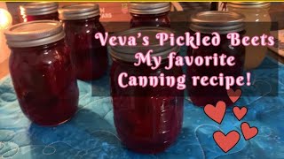 Canning Veva’s Pickled Beet RecipeTHE BEST PICKLED BEETS [upl. by Milurd607]