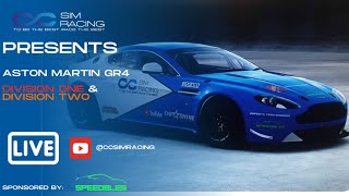 CC Sim Racing presents ASTON MARTIN GT4 SUPER LEAGUE DIV 1 amp DIV 2 RND 5 [upl. by Deacon308]