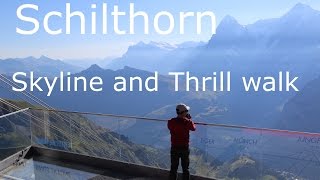 Skyline walk and Thrill walk at Birg Schilthorn [upl. by Wack281]