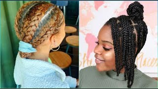 ♡Natural Braided Hairstyles♡ PT2  No Weave or Added Hair  NATURAL HAIRSTYLES COMPILATION [upl. by Yeltihw]