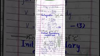 Bs physics 2nd semester chapter 9th topic poiseuilles lawytshorts viralvideo physics notes [upl. by Day]