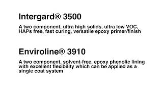 Intergard 3500 and Enviroline 3910 from AkzoNobel [upl. by Esorbma]