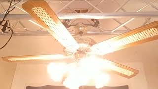 52quot 1984 GE vent unknown ceiling fan demonstration [upl. by Erick]