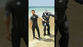 CAPTAIN AMERICA VS IRON MAN  TEAM BATTLE CIVIL WAR  Shorts  GTA5  ironman [upl. by Combes]