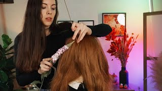 ASMR Scalp Scratching amp Hair Energy Cleansing Gentle Whispering [upl. by Naniac]