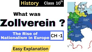 What was zollverein   The Rise of Nationalism in Europe  History Ch 1  Class 10 [upl. by Jean-Claude568]