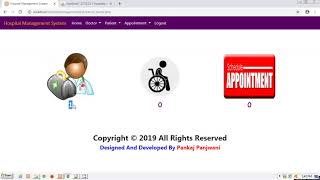 Hospital Management System Project PHP  By Pankaj Panjwani [upl. by Drageruaeb]