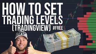 HOW TO SET TRADING LEVELS CRYPTO  FOREX  ETC TRADINGVIEW TUTORIAL  VOLUME PROFILE crypto xrp [upl. by Foss]