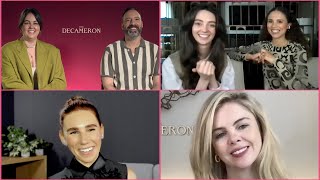 THE DECAMERON Cast Interview Tony Hale Zosia Mamet SaoirseMonica Jackson Tanya Reynolds Netflix [upl. by Acemahs77]