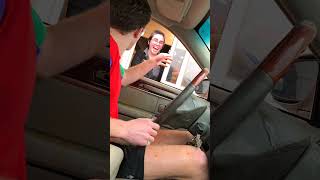 PRANKING DRIVE THRU WORKERS shorts [upl. by Wolsniw949]