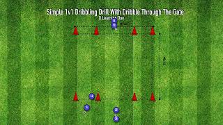 1v1 Dribbling Drill U7 and Up [upl. by Haldas]