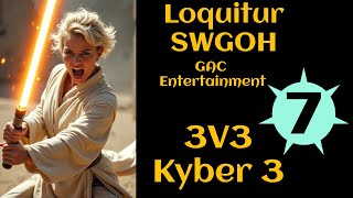 SWGOH GAC 3v3 M03 Leia Rey Queen LV Jabba CLS [upl. by Pitzer]