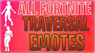 All Fortnite Traversal EmotesDances Showcase WInGame Gameplay CongaDrum MajorFancifulBunny Hop [upl. by Leva]