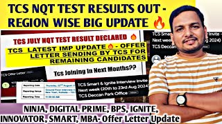 TCS NQT RESULTS OUT  BREAKING NEWS 🔥  JOINING UPDATE  INTERVIEW RESULTS UPDATE  BGCIGNITESMART [upl. by Isaacs492]