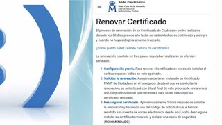 Guía rápida Renovación Certificado Digital Persona Física Ceres Fábrica Nacional de Moneda y Timbre [upl. by Nynahs]